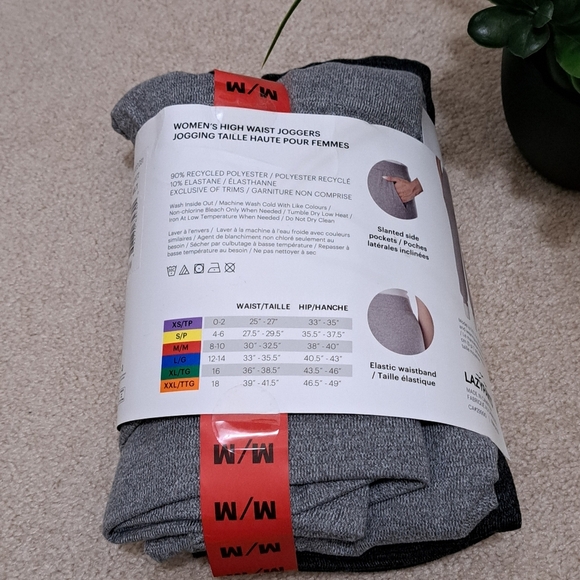 LAZYPANTS Women’s Hacci Knit Joggers 2-pack Grey Size Medium Casual Pants - Picture 10 of 15